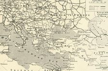 The Principal Railways of Europe and Asia Minor 1916. Creator: Unknown