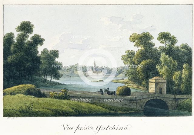 The Priory Palace in Gatchina, before 1817. Artist: Martynov, Andrei Yefimovich (1768-1826)