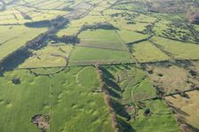 The Priddy Circles (Nos. 1-3), a linear arrangement of circular earthwork enclosures, Somerset, 2017 Creator: Damian Grady