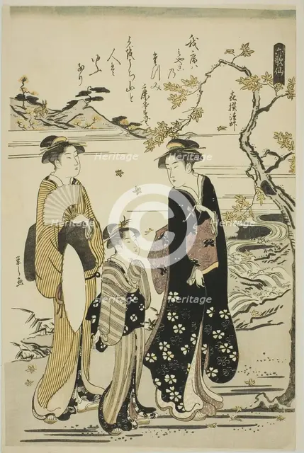 The Priest Kisen, from the series "Six Immortal Poets (Rokkasen)", c. 1789/90. Creator: Hosoda Eishi.