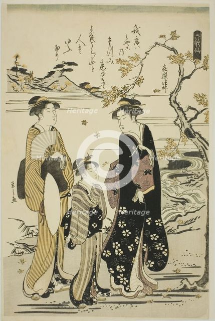 The Priest Kisen, from the series "Six Immortal Poets (Rokkasen)", c. 1789/90. Creator: Hosoda Eishi.