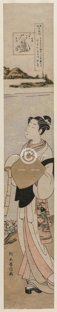 The Priest Kukai by the Tama River at Mt. Koya..., late 1760s. Creator: Suzuki Harunobu (Japanese, 1724-1770).