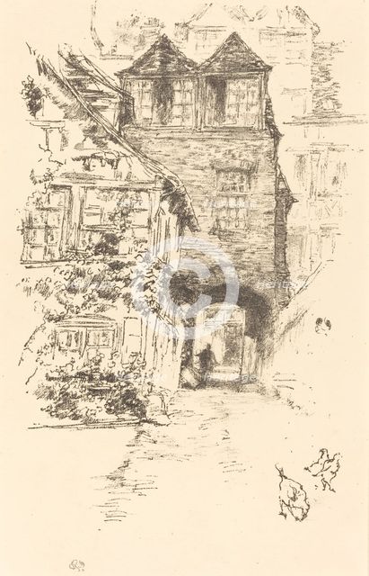 The Priest's House, Rouen, 1894/1895. Creator: James Abbott McNeill Whistler.