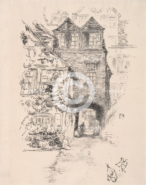 The Priest's House, Rouen, 1894. Creator: James McNeill Whistler (American, 1834-1903).