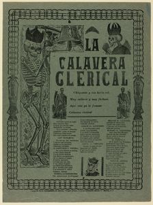 The Priestly Calavera, n.d. Creator: José Guadalupe Posada