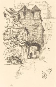 The Priest's House, Rouen, 1894/1895. Creator: James Abbott McNeill Whistler