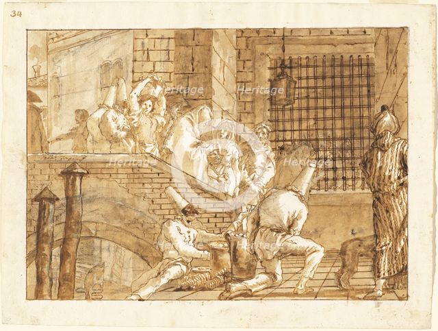 The Prison Visit, 1797/1804. Creator: Giovanni Battista Tiepolo.