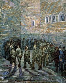 The Prison Courtyard 1890. Artist: Vincent van Gogh