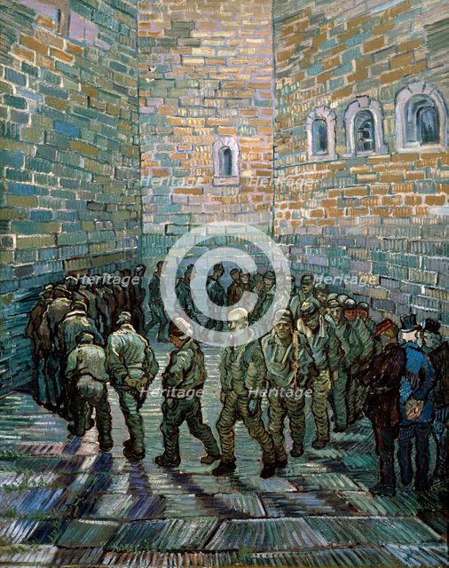 The Prison Courtyard', 1890.  Artist: Vincent van Gogh