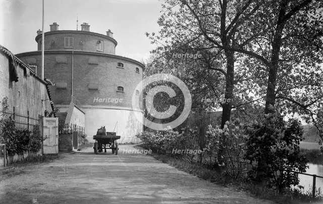 The prison in the citadel, Landskrona, Sweden, 1925.  Creator: Unknown.