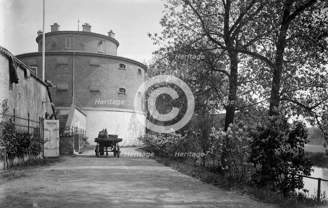 The prison in the citadel, Landskrona, Sweden, 1925.  Creator: Unknown.
