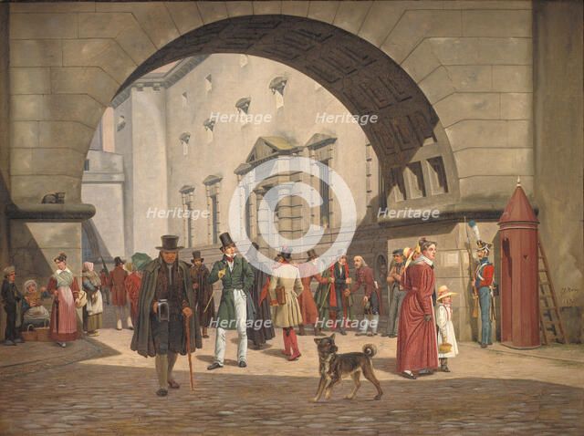 The Prison of Copenhagen, 1831. Creator: Martinus Rorbye.