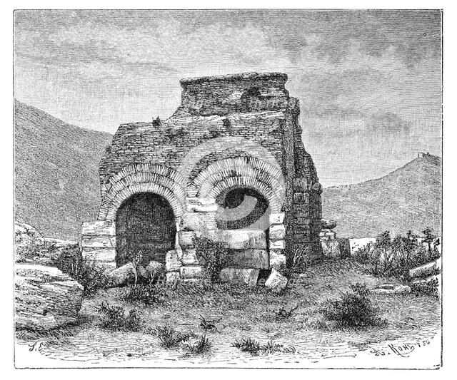 The prison of St Paul, Ephesus, Turkey, 1895.Artist: Armand Kohl