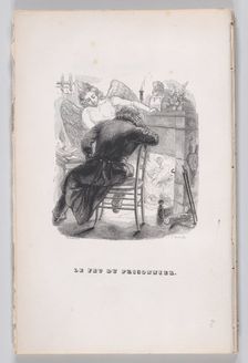 The Prisonner's Fire from The Complete Works of Béranger, 1836. Creator: J Constantine Beneworth