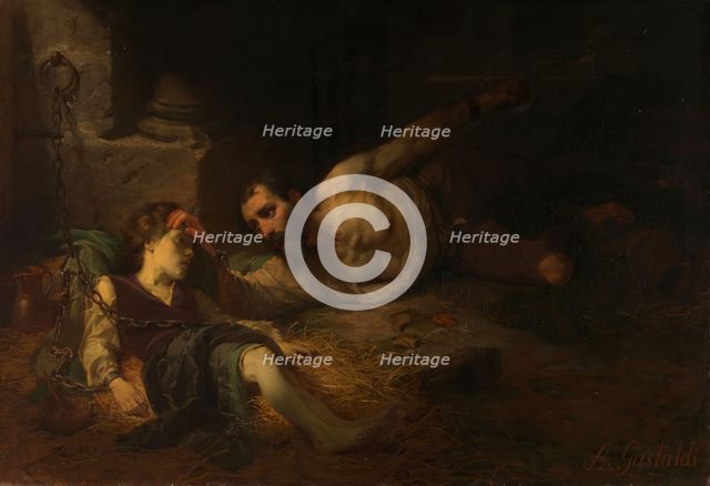 The Prisoner of Chillon, 1854. Creator: Andrea Gastaldi.