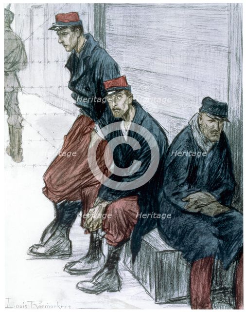 'The Prisoners', 1916. Creator: Louis Raemaekers.