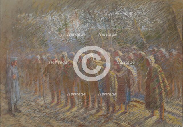 The Prisoners of War, 1914. Creator: Mednyanszky, Laszlo (1852-1919).