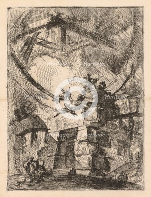The Prisons: A Prison Door, 1745-1750. Creator: Giovanni Battista Piranesi (Italian, 1720-1778).