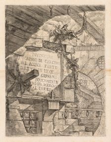 The Prisons: Title Page -- Interior of a Prison, 1745-1750. Creator: Giovanni Battista Piranesi (Italian, 1720-1778)