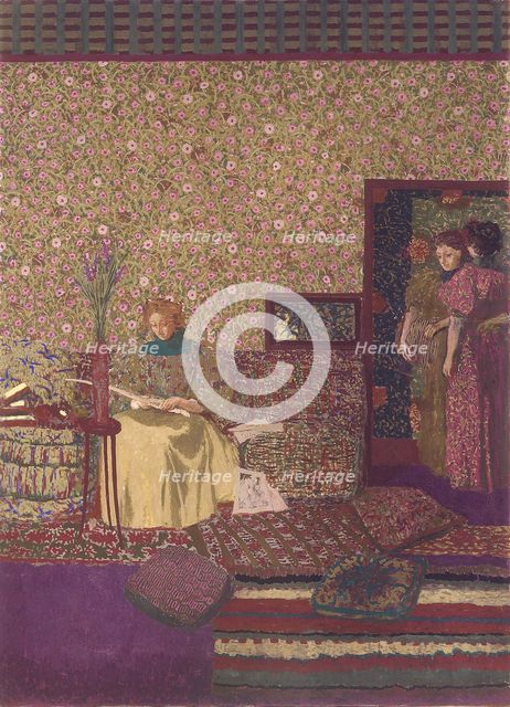 The Privacy. Decoration for the Library of Dr. Vaquez. Artist: Vuillard, Édouard (1868-1940)