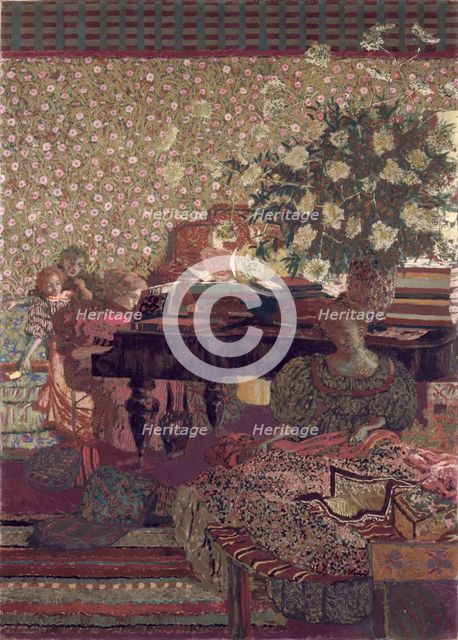 The Privacy. Decoration for the Library of Dr. Vaquez. Artist: Vuillard, Édouard (1868-1940)