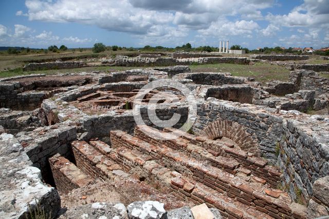The private baths of the Cantaber's House, Conimbriga, Portugal, 2009. Creator: Samuel Magal.