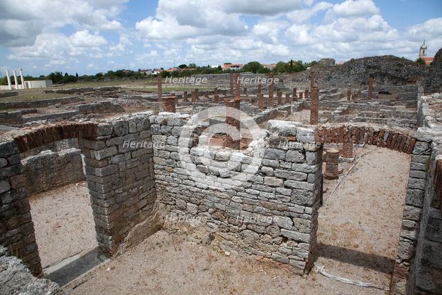 The private baths of the Cantaber's House, Conimbriga, Portugal, 2009. Creator: Samuel Magal.