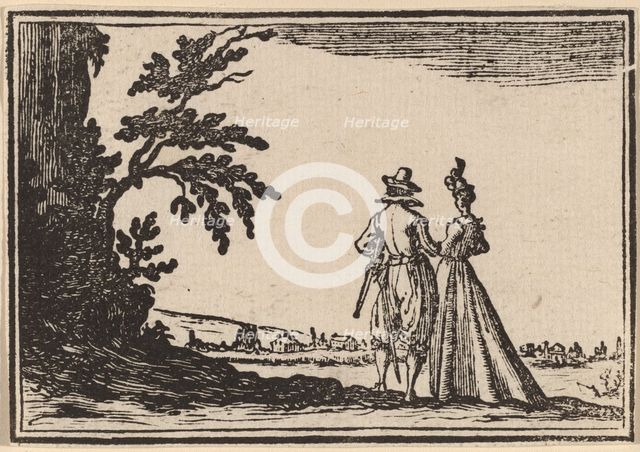 The Promenade, 1621. Creator: Edouard Eckman.