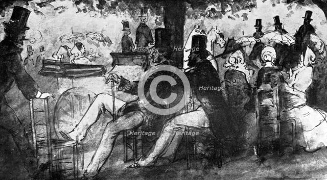 'The Promenade', 19th century, (1930).Artist: Constantin Guys