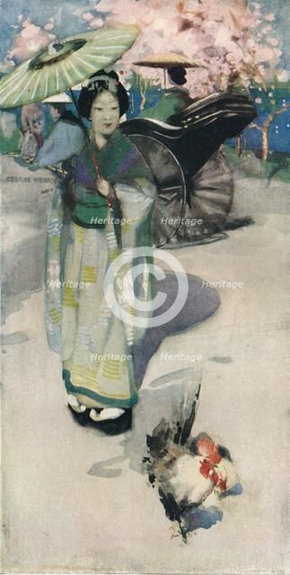 'The Promenade, Tokyo', c1894. Artist: George Henry.