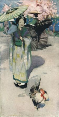 The Promenade, Tokyo c1894. Artist: George Henry