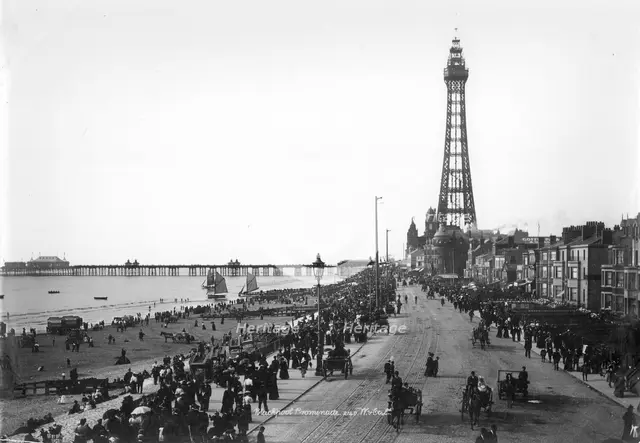 The Promenade, Blackpool, Lancashire, 1894-1910. Artist: Unknown