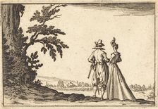 The Promenade, c. 1617. Creator: Jacques Callot