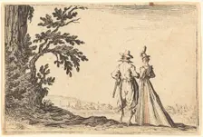The Promenade, c. 1622. Creator: Jacques Callot