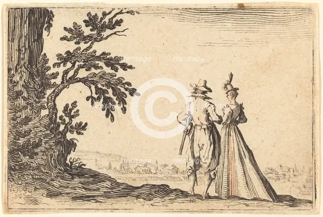 The Promenade, c. 1622. Creator: Jacques Callot.