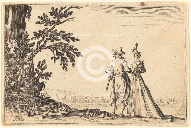 The Promenade, c. 1622. Creator: Jacques Callot.