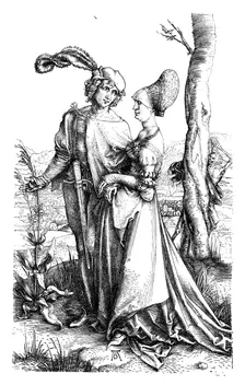 The Promenade c1498, (1906). Artist: Albrecht Durer