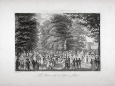 The Promenade in St James's Park, Westminster, London, 1804. Artist: Anon
