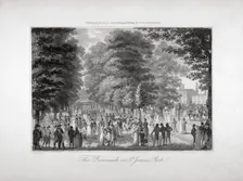 The Promenade in St James's Park, Westminster, London, 1804. Artist: Anon