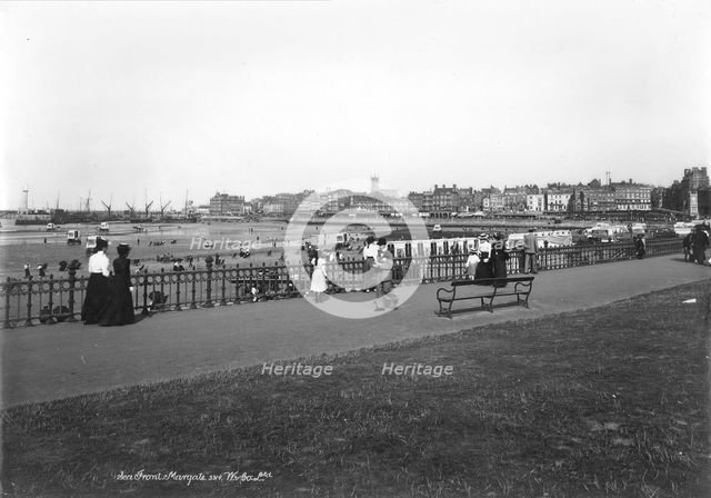 The promenade, Margate, Kent, 1890-1910. Artist: Unknown