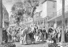 The promenade on the Pantiles, Tunbridge Wells, 1864. Creator: W Thomas