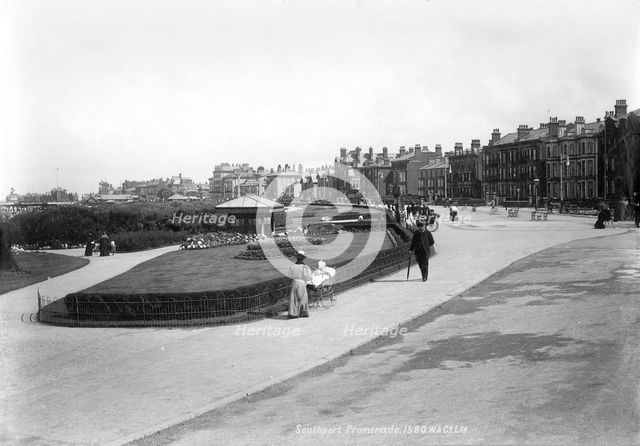 The Promenade, Southport, Lancashire, 1890-1910. Artist: Unknown
