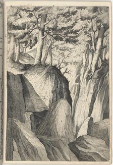 The Prominent Rock (Sasso spicco) [plate I], 1612. Creator: Jacopo Ligozzi