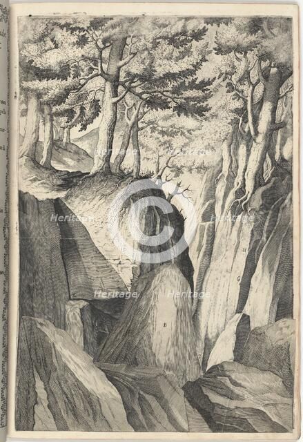 The Prominent Rock (Sasso spicco) [plate I], 1612. Creator: Jacopo Ligozzi.