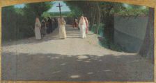 The procession, 1893-1895. Creator: Pellizza da Volpedo, Giuseppe (1868-1907)