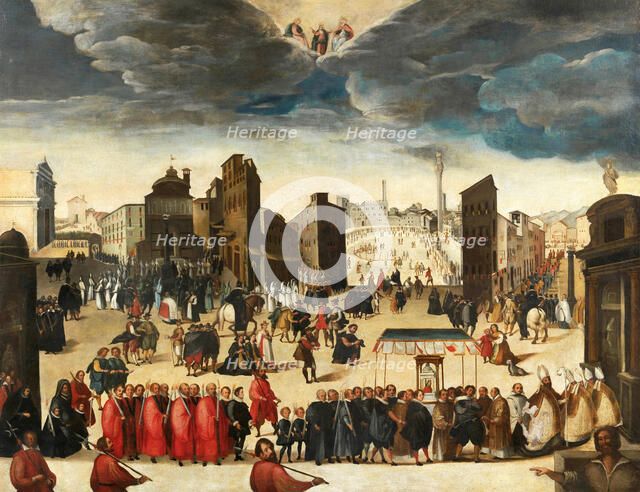 The procession celebrating the consecration of the Insigne Collegiata di Santa Maria, Oct 23, 1611. Creator: Gregori, Antonio (Antonio di Taddeo) (1583-1646).