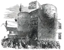 The Procession at the Old Gate, Rye, 1850. Creator: Unknown