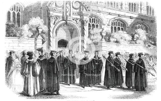 The Procession from St. Mary's, 1844.  Creator: Unknown.