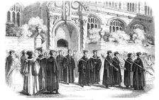 The Procession from St. Mary's, 1844. Creator: Unknown