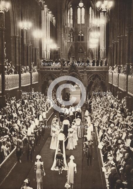 'The Procession Into The Abbey', 1937. Creator: Unknown.